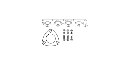 Mounting Kit, catalytic converter (82 14 3307)