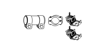 Mounting Kit, exhaust system (82 23 4146)