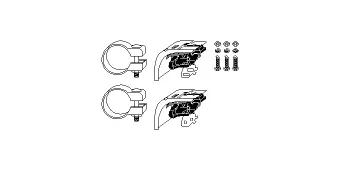 Mounting Kit, exhaust system (82 23 4167)