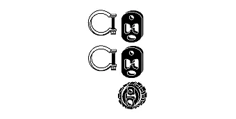 Mounting Kit, catalytic converter (82 22 4447)