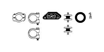 Mounting Kit, exhaust system (82 23 4302)