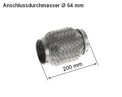 Flexible Pipe, exhaust system (83 00 8531)