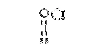 Mounting Kit, catalytic converter (82 22 4461)