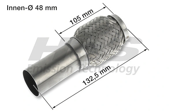 Flexible Pipe, exhaust system (83 00 8459)