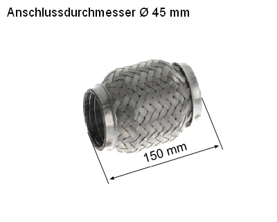 Flexible Pipe, exhaust system (83 00 8507)