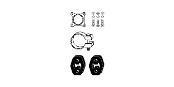 Mounting Kit, catalytic converter (82 11 3221)