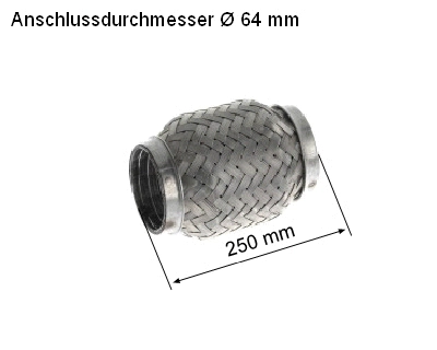 Flexible Pipe, exhaust system (83 00 8532)