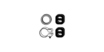 Mounting Kit, catalytic converter (82 14 1822)