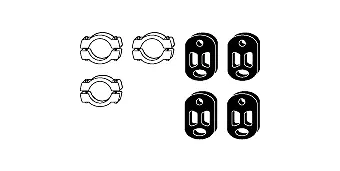 Mounting Kit, exhaust system (82 22 4601)