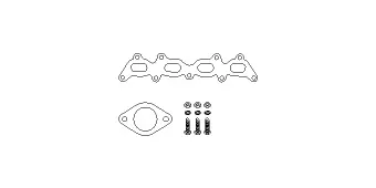 Mounting Kit, catalytic converter (82 32 6982)