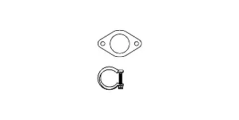 Mounting Kit, catalytic converter (82 23 4450)