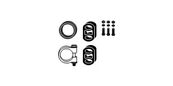 Mounting Kit, catalytic converter (82 14 3301)