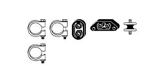 Mounting Kit, exhaust system (82 23 4300)