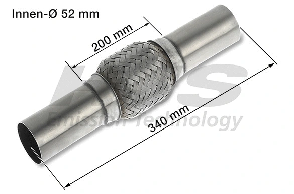 Flexible Pipe, exhaust system (83 00 8555)