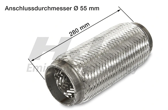 Flexible Pipe, exhaust system (83 00 8525)