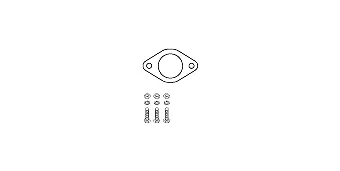Mounting Kit, catalytic converter (82 23 4493)