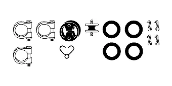 Mounting Kit, exhaust system (82 23 6641)