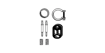 Mounting Kit, catalytic converter (82 22 4459)