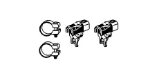 Mounting Kit, exhaust system (82 23 4193)