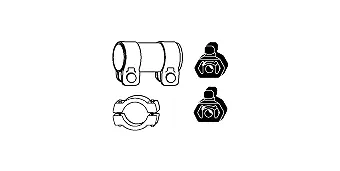 Mounting Kit, catalytic converter (82 23 4426)