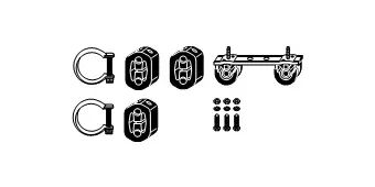 Mounting Kit, catalytic converter (82 22 4486)