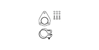 Mounting Kit, catalytic converter (82 11 3228)
