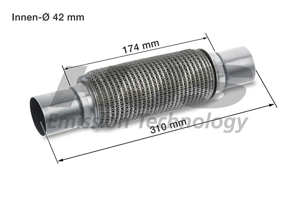 Flexible Pipe, exhaust system (83 00 8586)