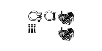 Mounting Kit, exhaust system (82 23 4168)