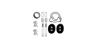 Mounting Kit, catalytic converter (82 15 6518)