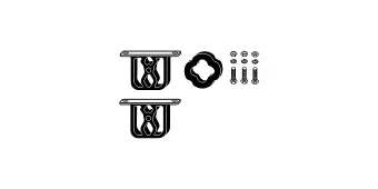 Mounting Kit, muffler (82 12 2265)