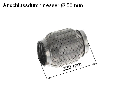 Flexible Pipe, exhaust system (83 00 8559)