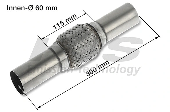 Flexible Pipe, exhaust system (83 00 8550)