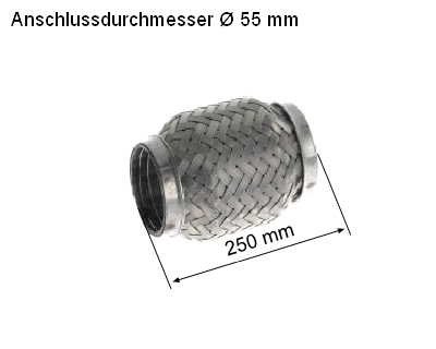 Flexible Pipe, exhaust system (83 00 8524)