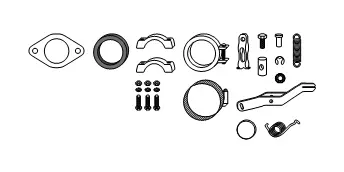 Mounting Kit, heat exchanger (82 11 1280)