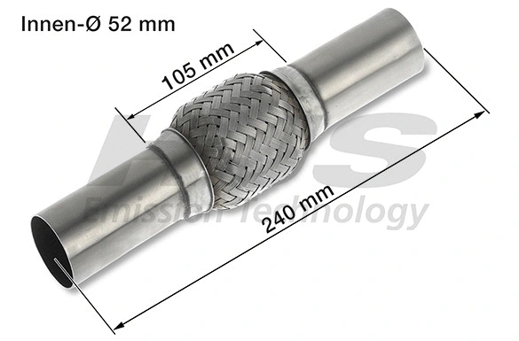 Flexible Pipe, exhaust system (83 00 8549)