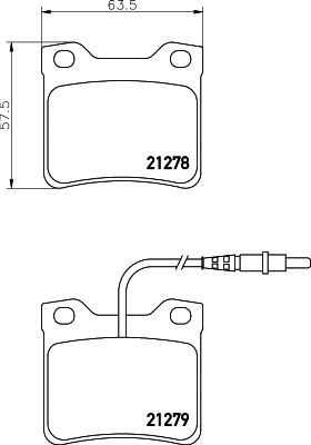 Brake Pad Set, disc brake (T1038)