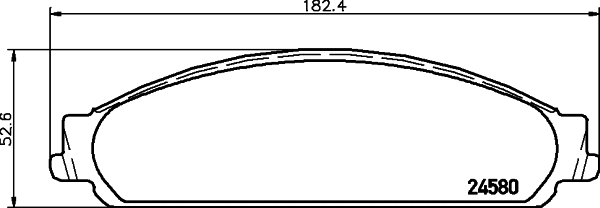 Brake Pad Set, disc brake (T1741)
