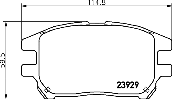Brake Pad Set, disc brake (T1361)