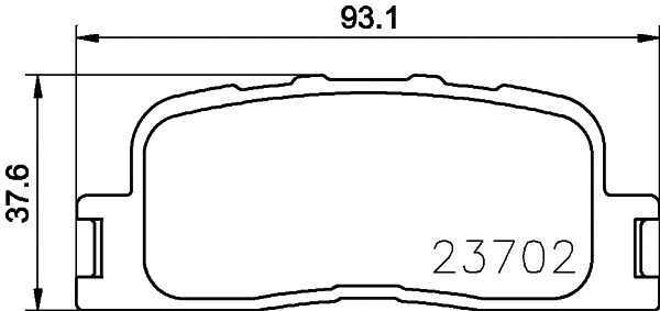 Brake Pad Set, disc brake (T2569)