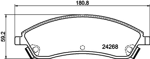 Brake Pad Set, disc brake (T1539)