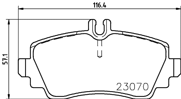 Brake Pad Set, disc brake (T5110)