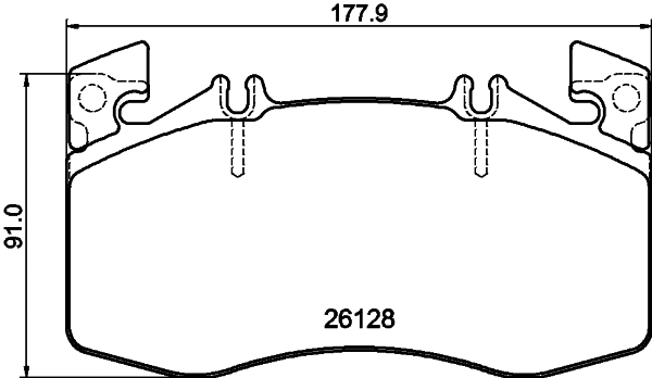 Brake Pad Set, disc brake (T3178)