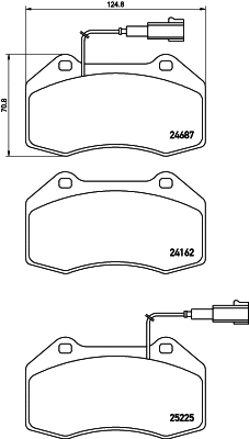 Brake Pad Set, disc brake (T2111)