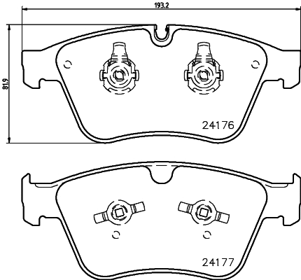 Brake Pad Set, disc brake (T1794)