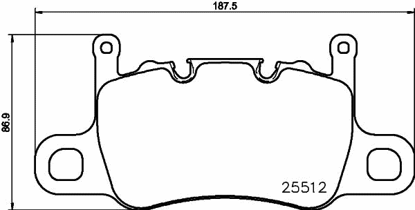 Brake Pad Set, disc brake (T2356)