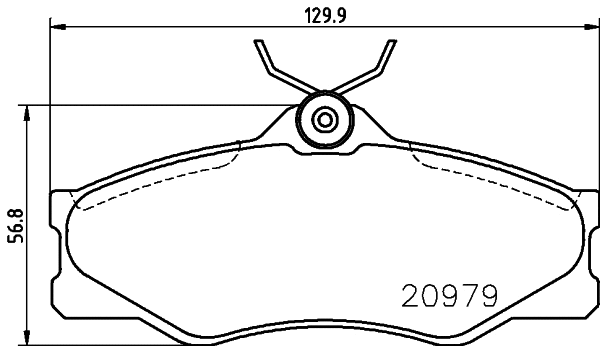 Brake Pad Set, disc brake (T5012)