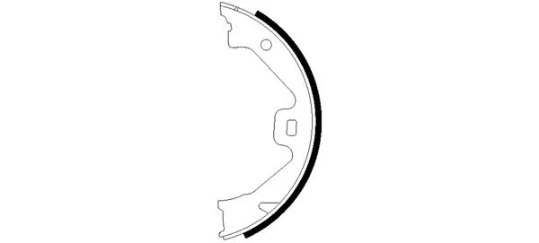 Brake Shoe Set, parking brake (H9605)