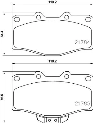 Brake Pad Set, disc brake (T1251)