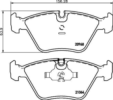 Brake Pad Set, disc brake (T1026)