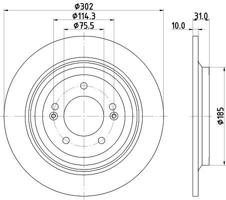 Brake Disc (55948)